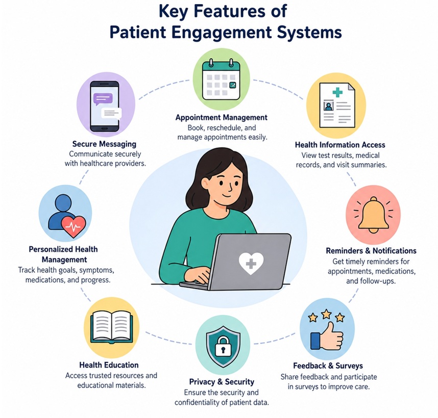 Key features of patient engagement systems