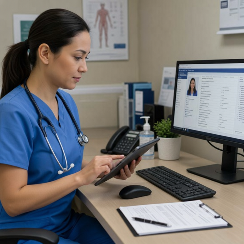 Healthcare provider using technology
