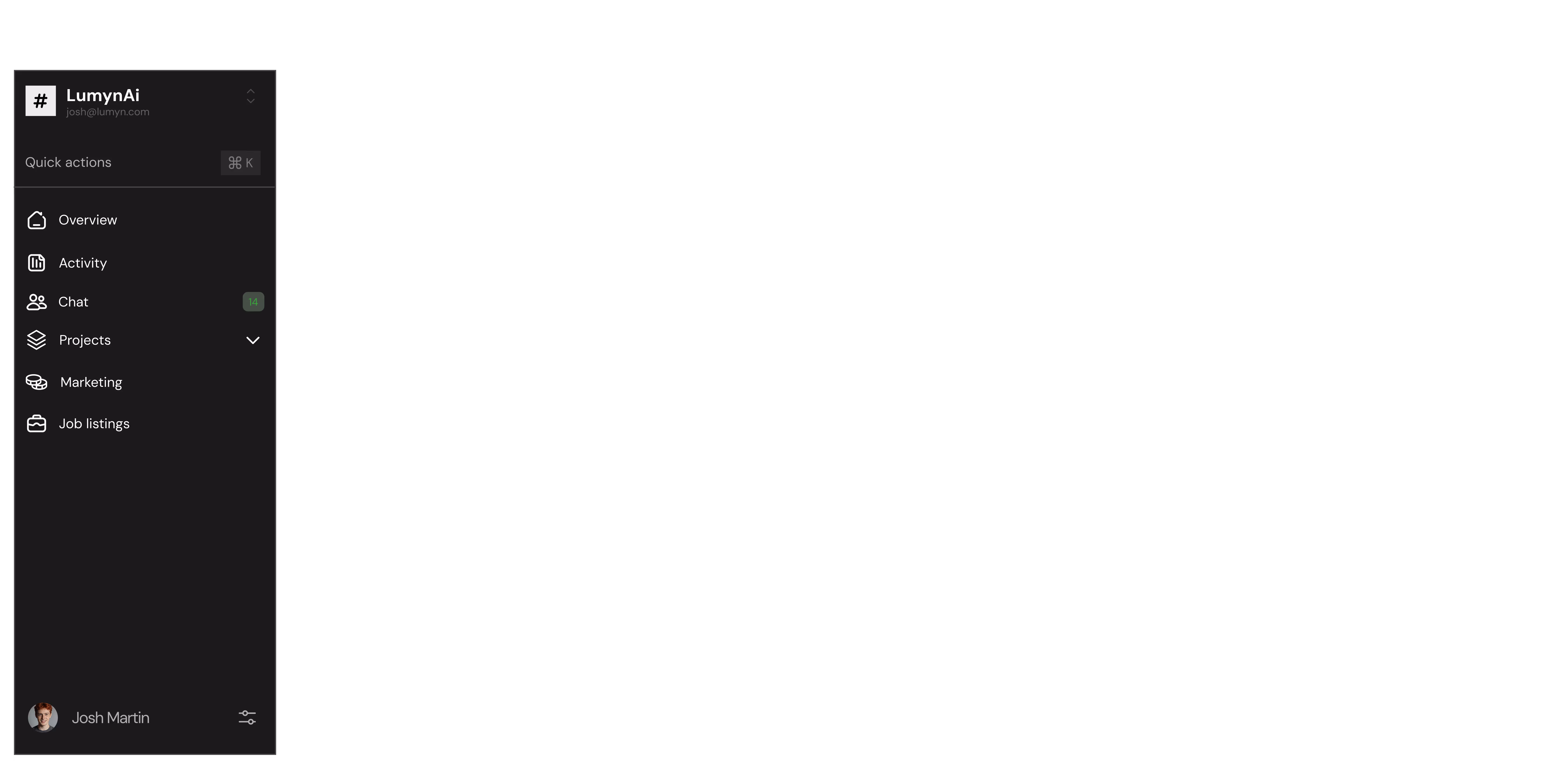 Hero mockup dashboard left