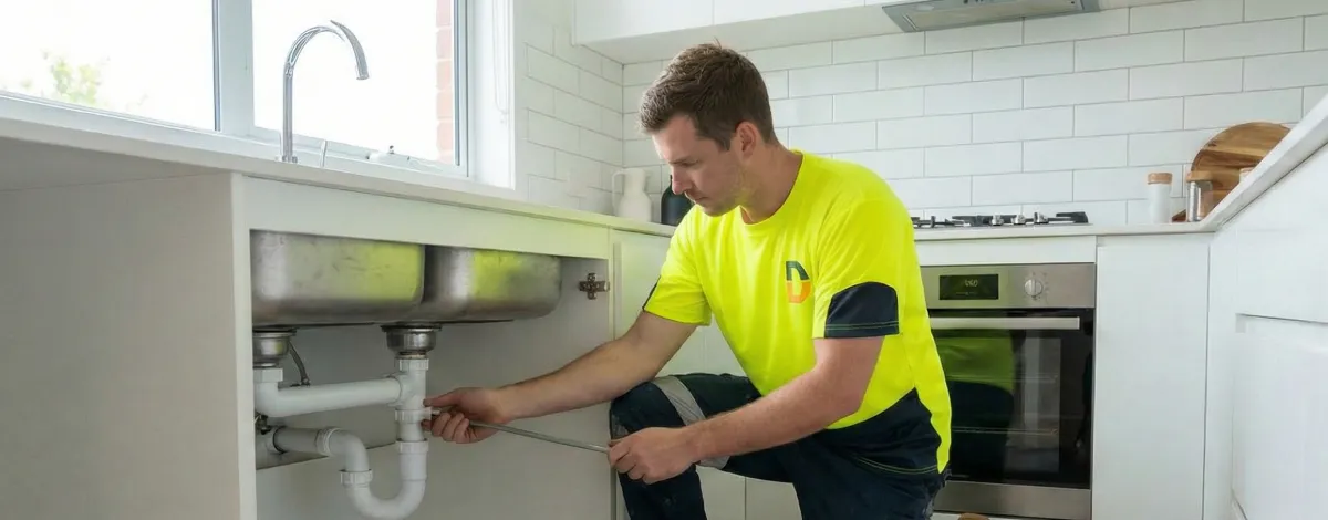 man unblocking sick with tool