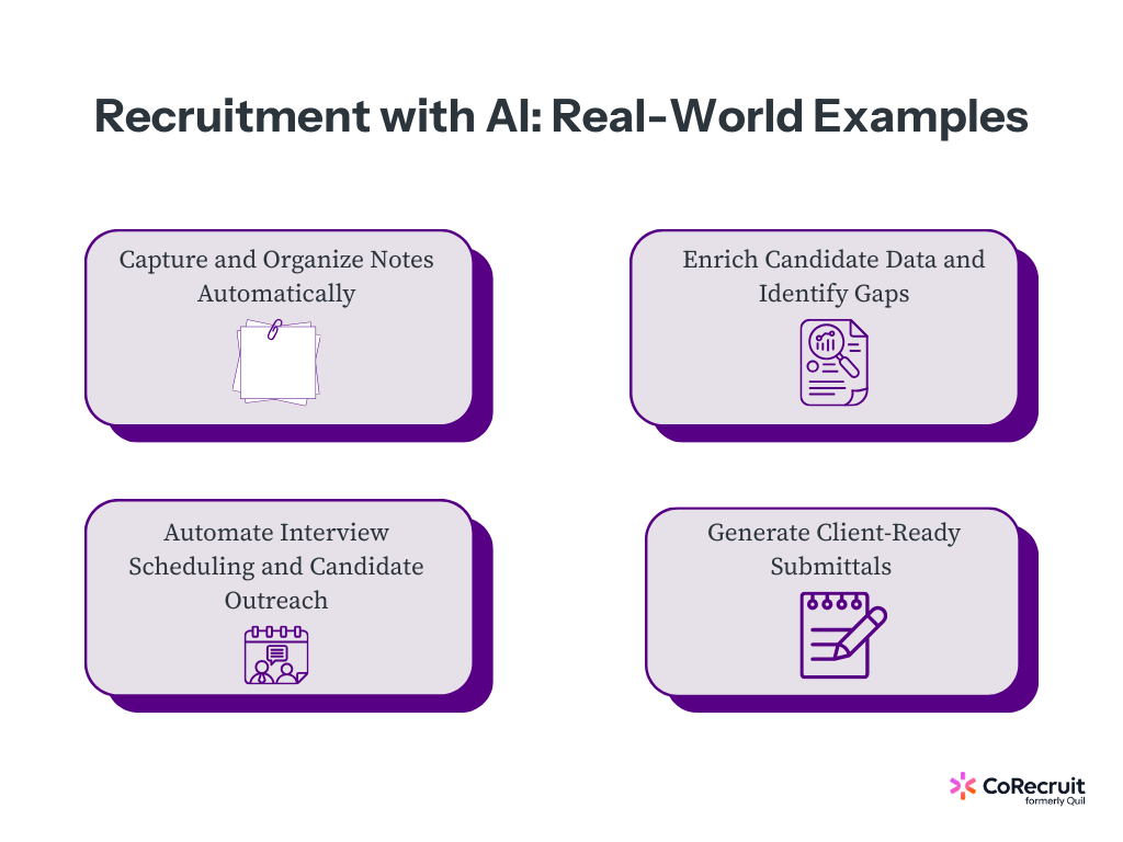 real world examples of using AI in recruitment