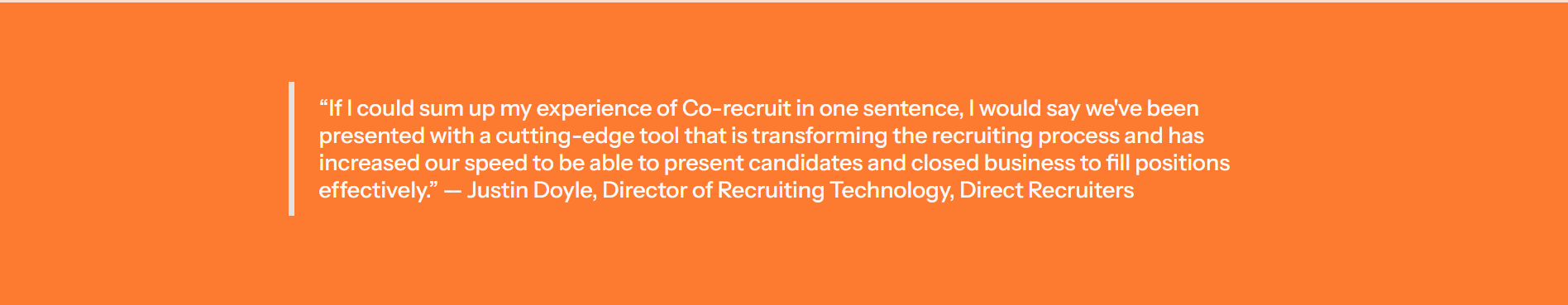 corecruit recruiter testimonial