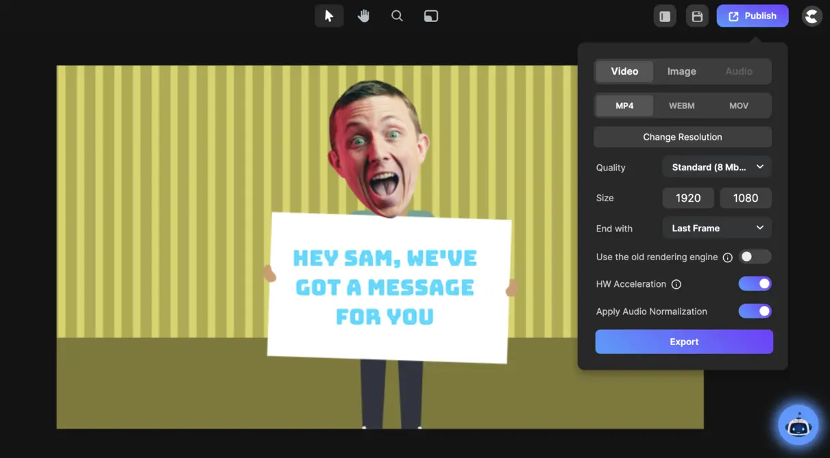CreateStudio export in every format