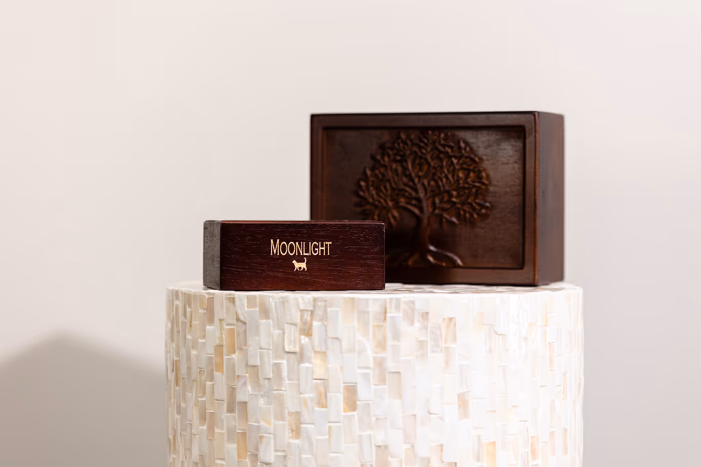 Tree of Life Urn in Walnut