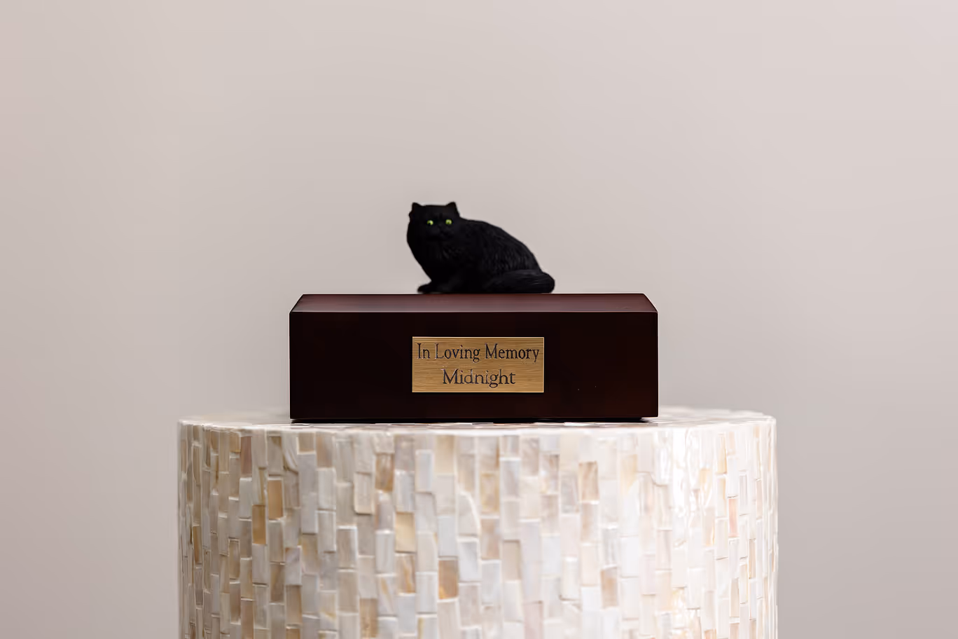 Simply Walnut Figurine Urn