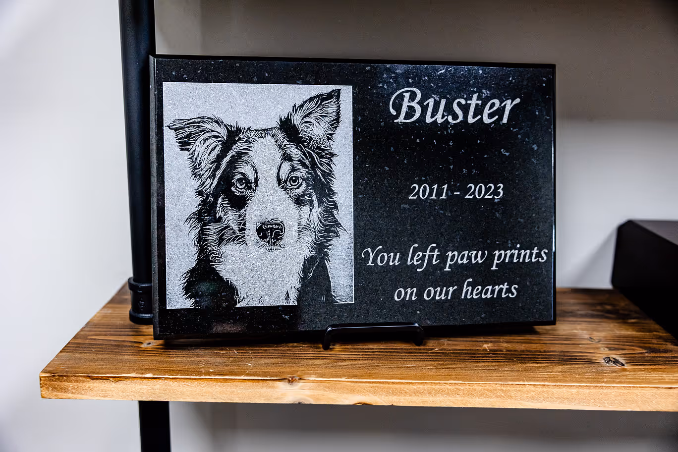 Laser Etched Burial Marker