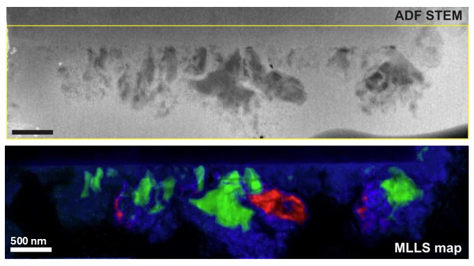 Chemical mapping of solid-electrolyte interphase