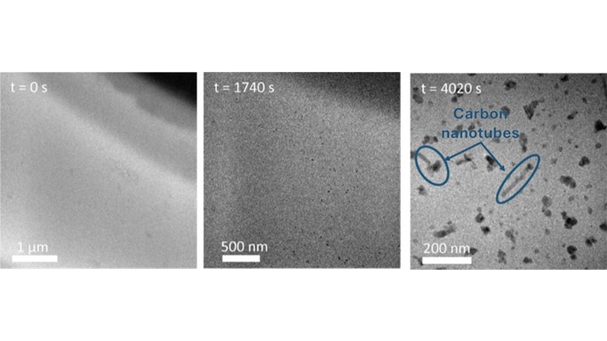 Low dimensional materials growth in gas environment