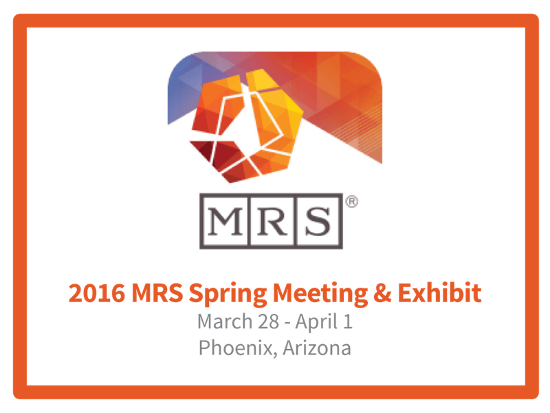 MRS 2016 Spring Meeting & Exhibit