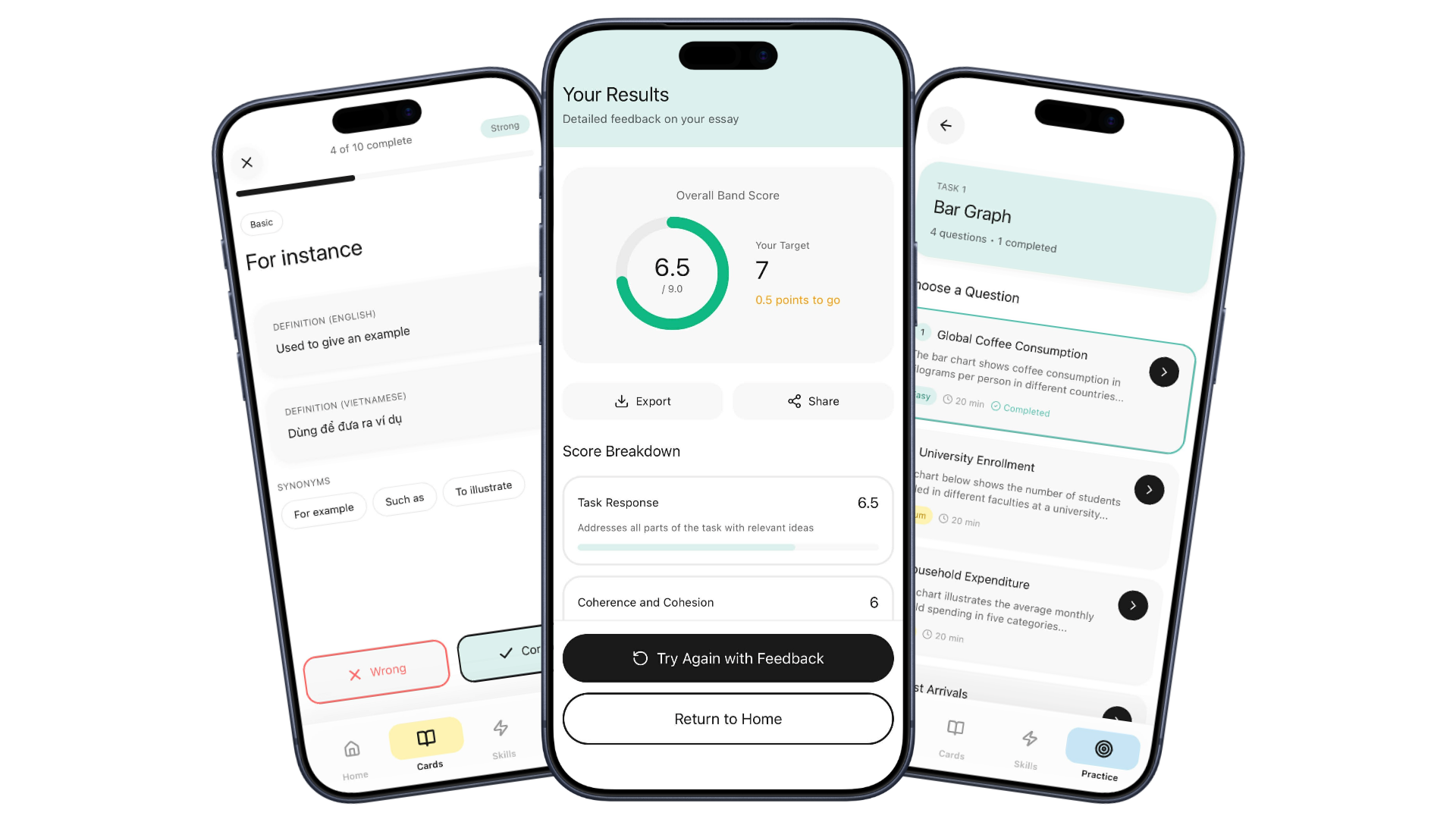 iPhone mockups with screenshots of the Upband app