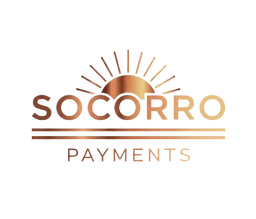 Socorro Payments metallic copper brand logo