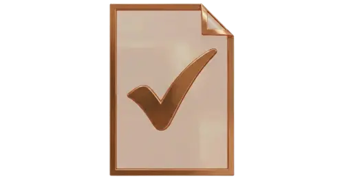 Metallic copper shield icon with a heavy border and dense center and transparent element between border and center