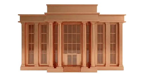 Metallic copper globe