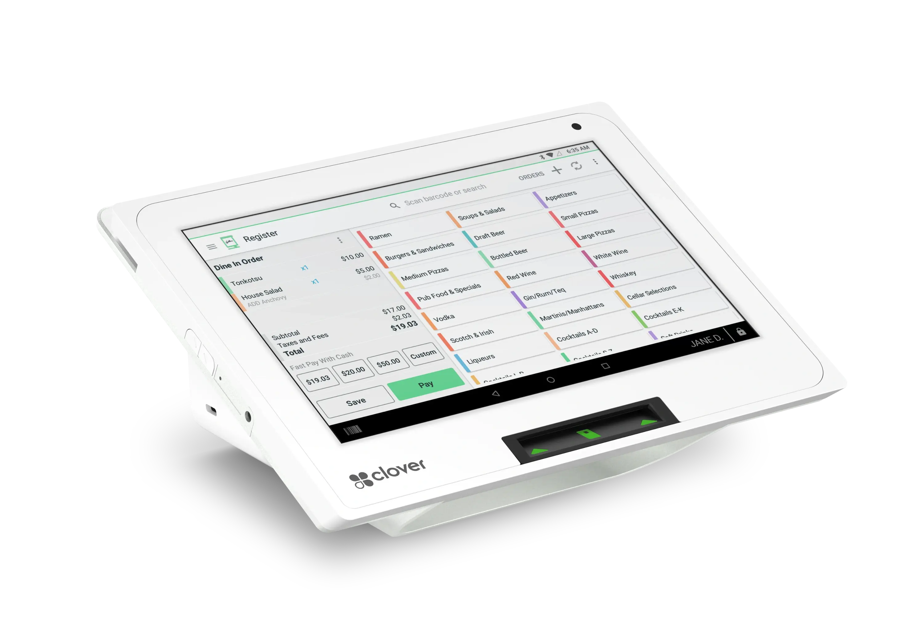 Clover Mini point-of-sale system