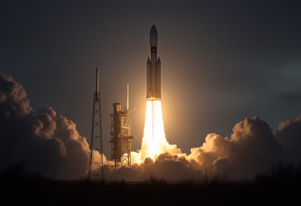image of rocket launch