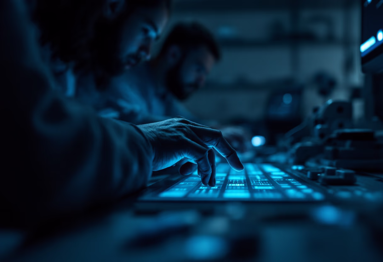 image of ai engineers working (for a ai healthcare company)