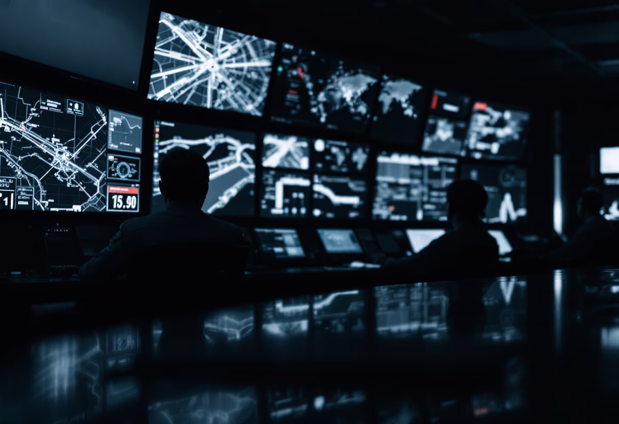 image of a traffic control center (for a mobility and transportation)