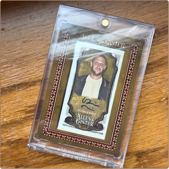 photograph of baseball card