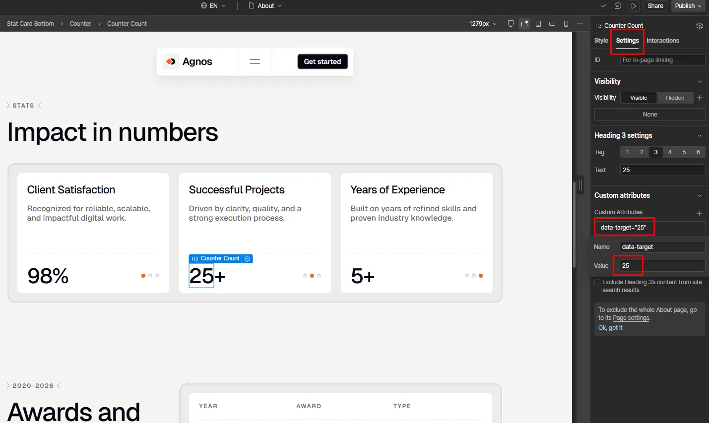 Custom Counter Image
