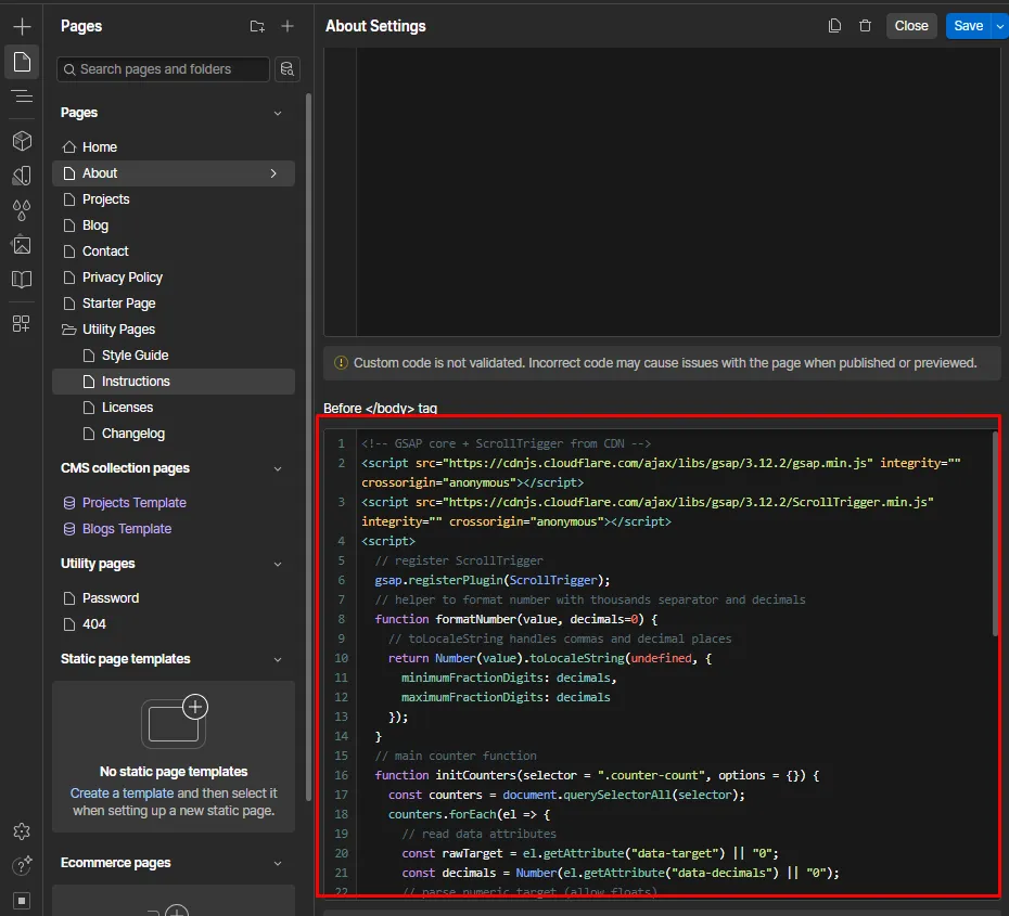 Remove Counter Image