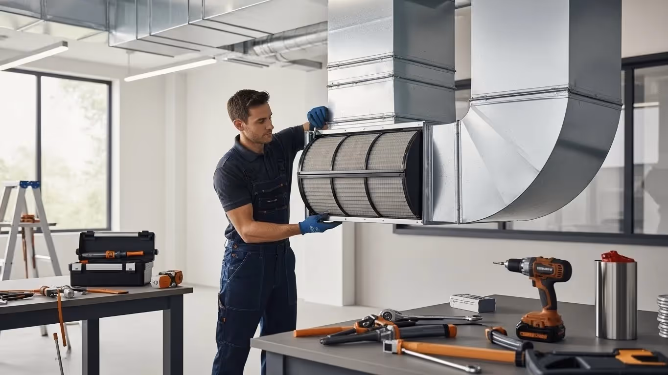 media air cleaner installation