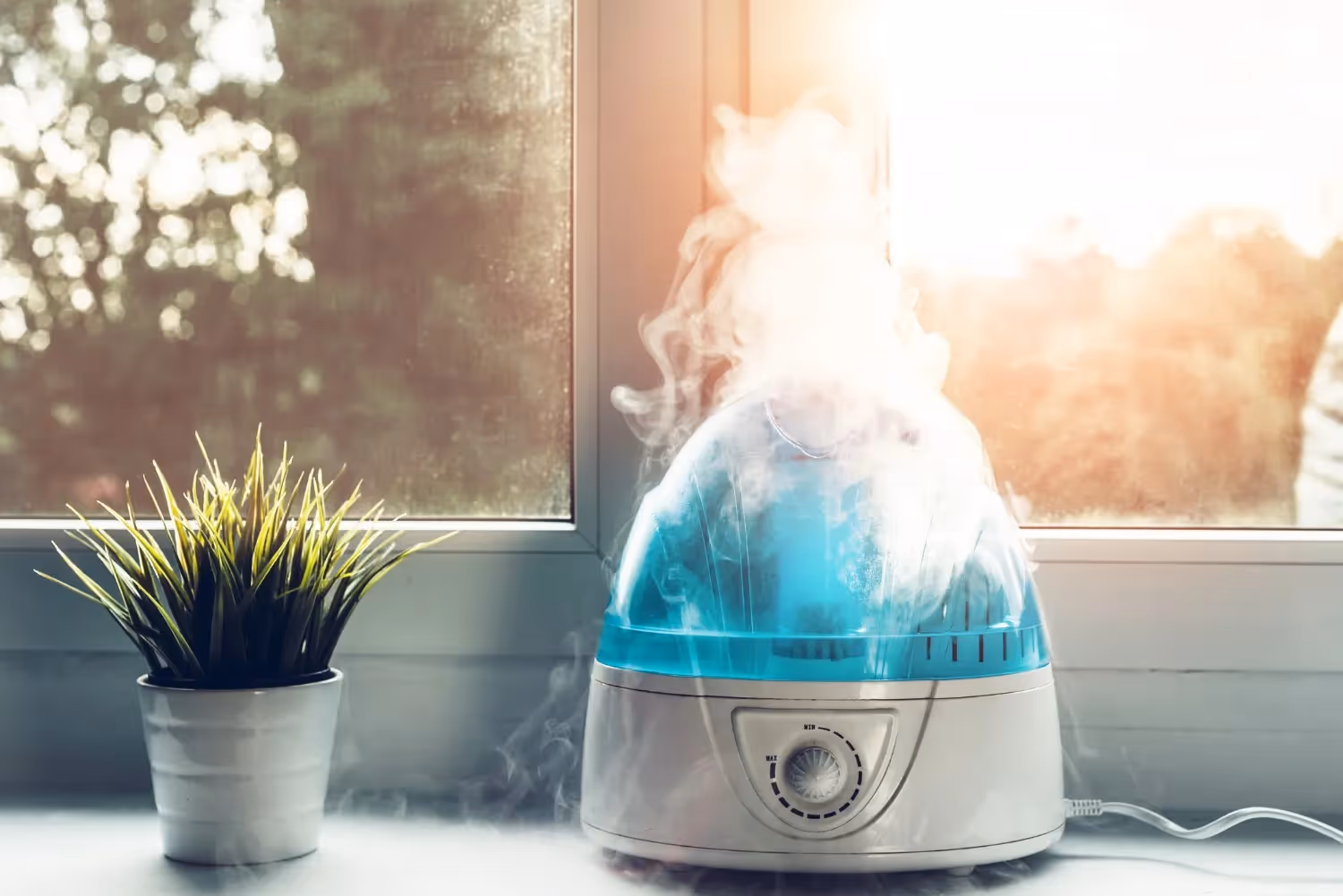 evaorative humidifier installation