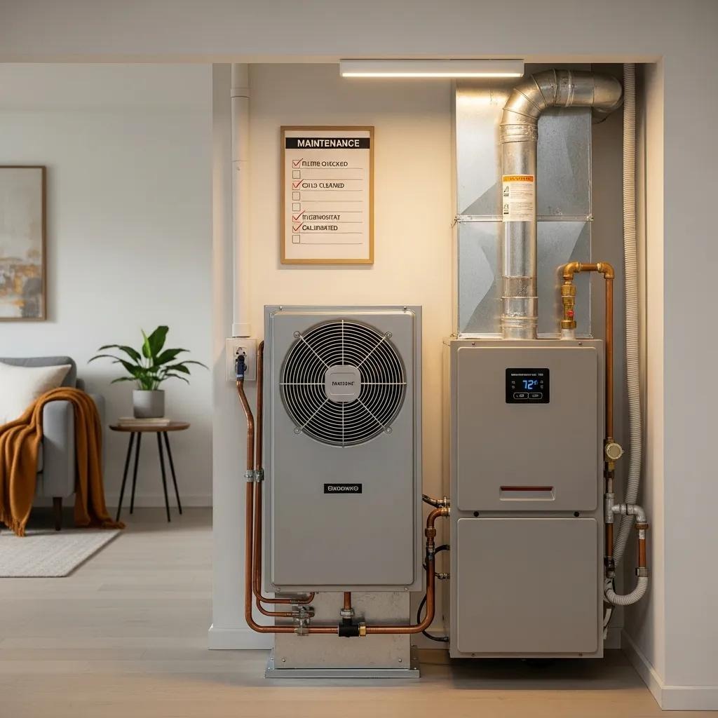 Modern HVAC system in a residential setting highlighting maintenance importance