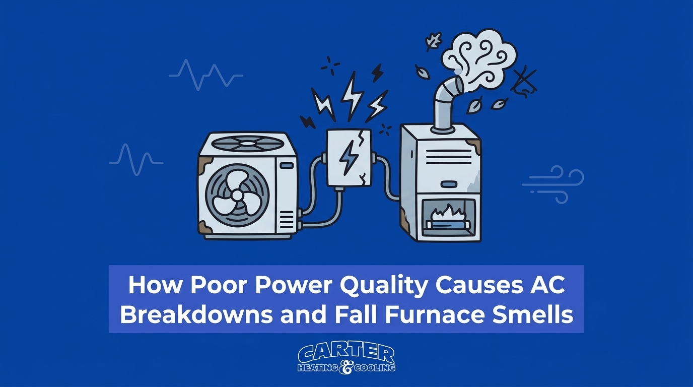 How Poor Power Quality Causes AC Breakdowns and Fall Furnace Smells
