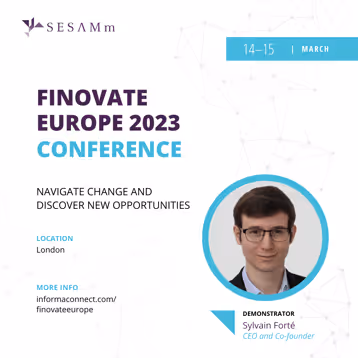 Sylvain Forté demonstrator at FinovateEurope