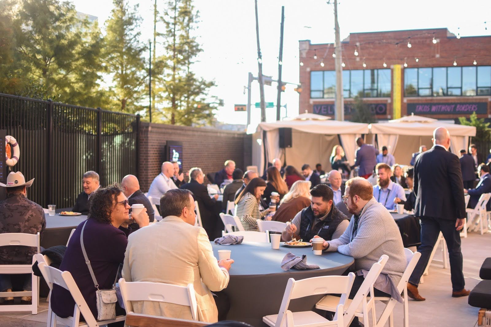 Group of professionals collaborating at Cyera DataSec '24 Conference