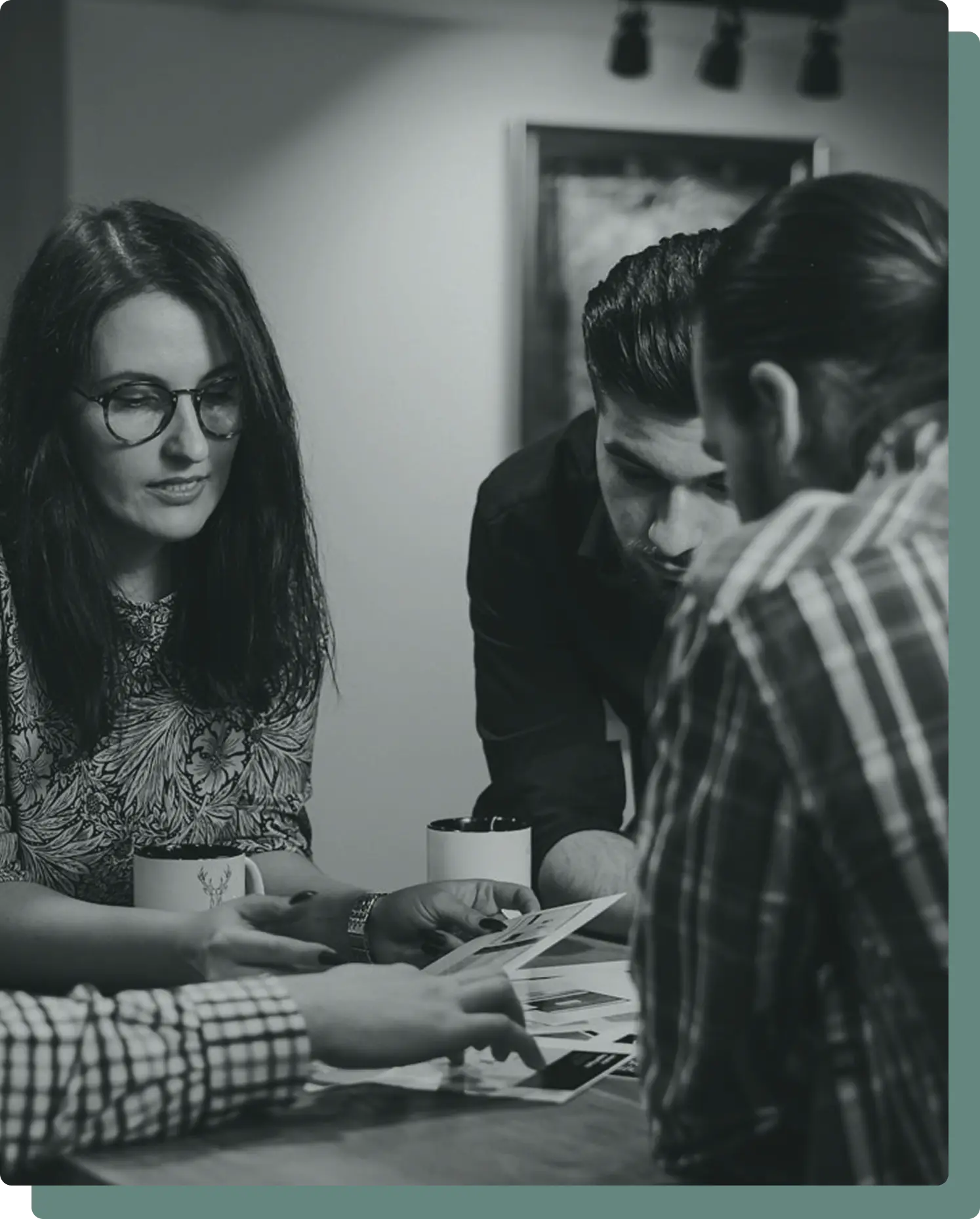 focus group sitting and discussing things