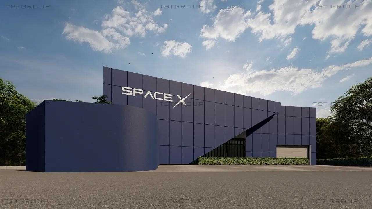 ตัวอย่างงานออกแบบอาคารเหล็กสำเร็จรูป โกดังสำเร็จรูป ระบบ PEB | TST GROUP