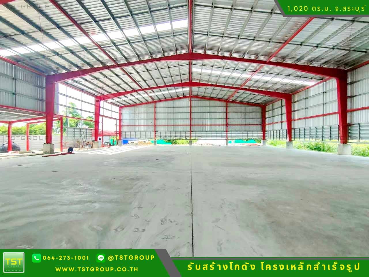 รับสร้างโกดังสําเร็จรูป, ออกแบบอาคารโครงเหล็กสำเร็จรูป ระบบ PEB | TST GROUP