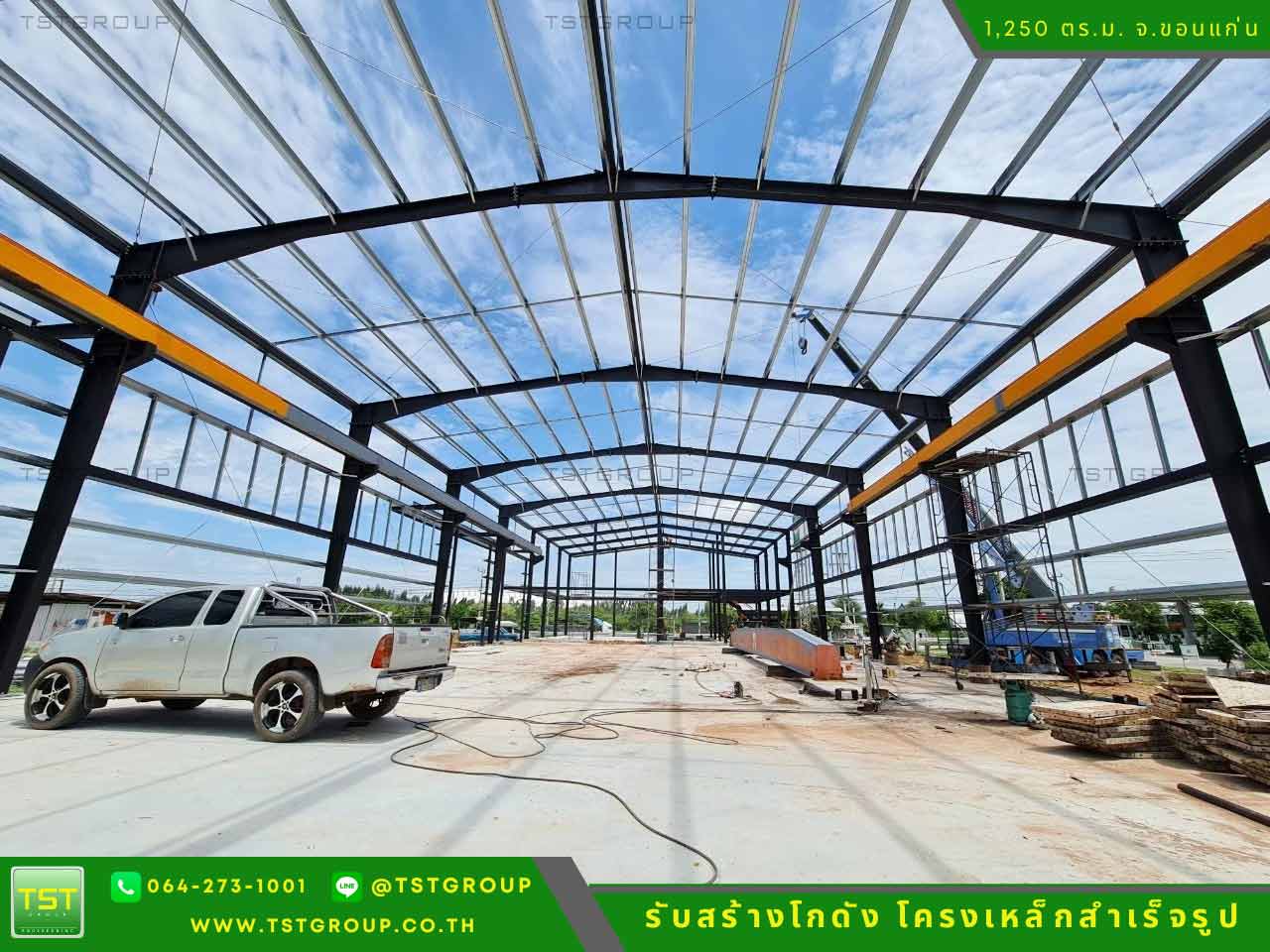 รับสร้างโกดังสําเร็จรูป, ออกแบบอาคารโครงเหล็กสำเร็จรูป ระบบ PEB | TST GROUP