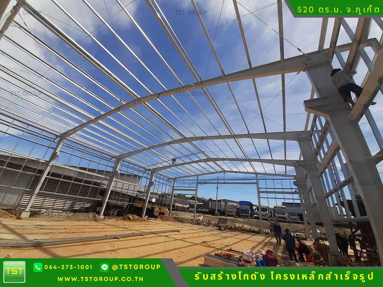รับสร้างโกดังสําเร็จรูป, ออกแบบอาคารโครงเหล็กสำเร็จรูป ระบบ PEB | TST GROUP