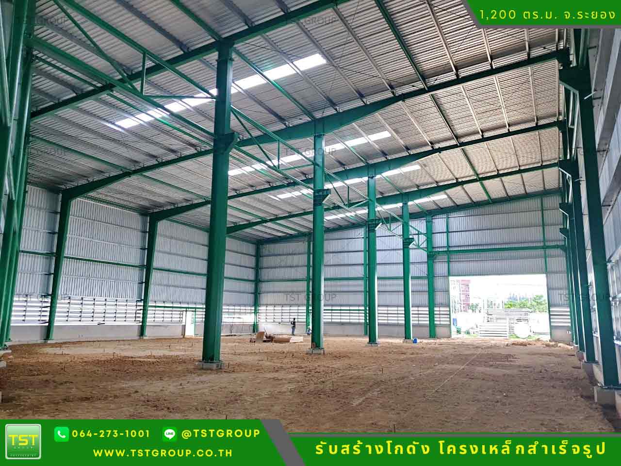 รับสร้างโกดังสําเร็จรูป, ออกแบบอาคารโครงเหล็กสำเร็จรูป ระบบ PEB | TST GROUP