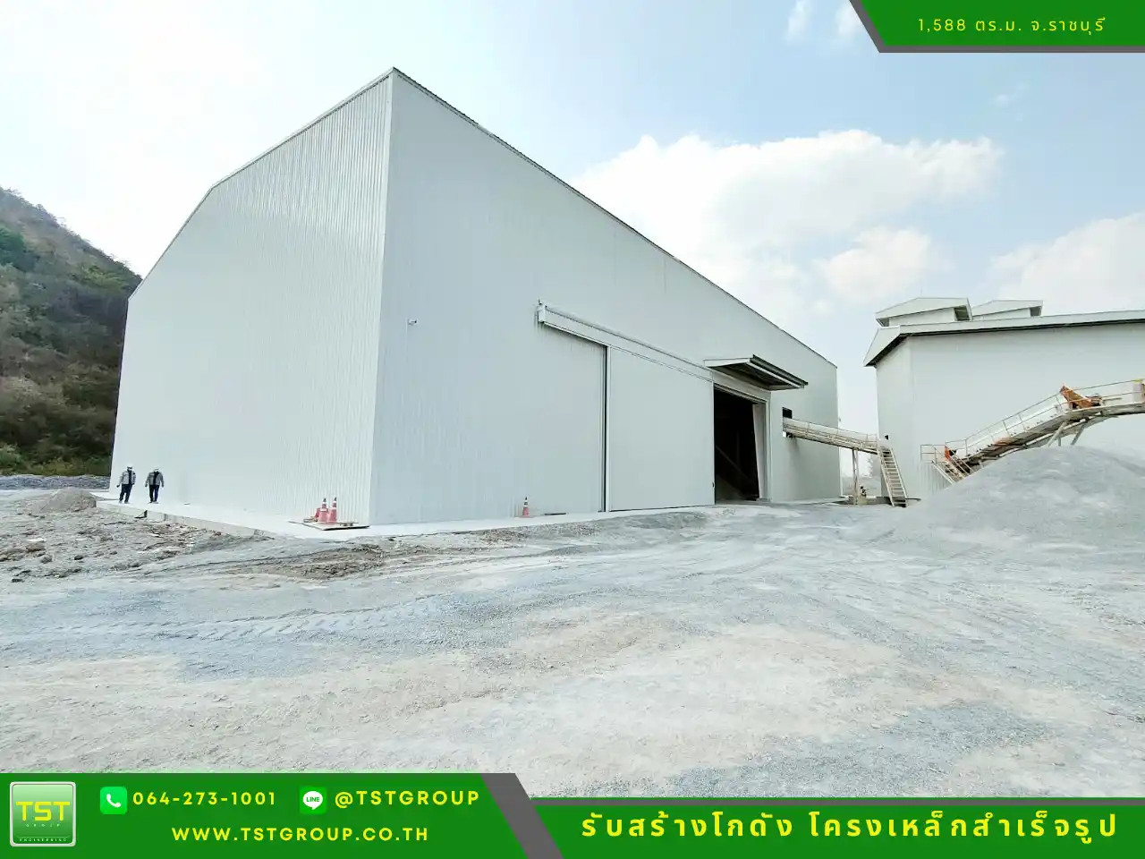 รับสร้างโกดังสําเร็จรูป, ออกแบบอาคารโครงเหล็กสำเร็จรูป ระบบ PEB | TST GROUP