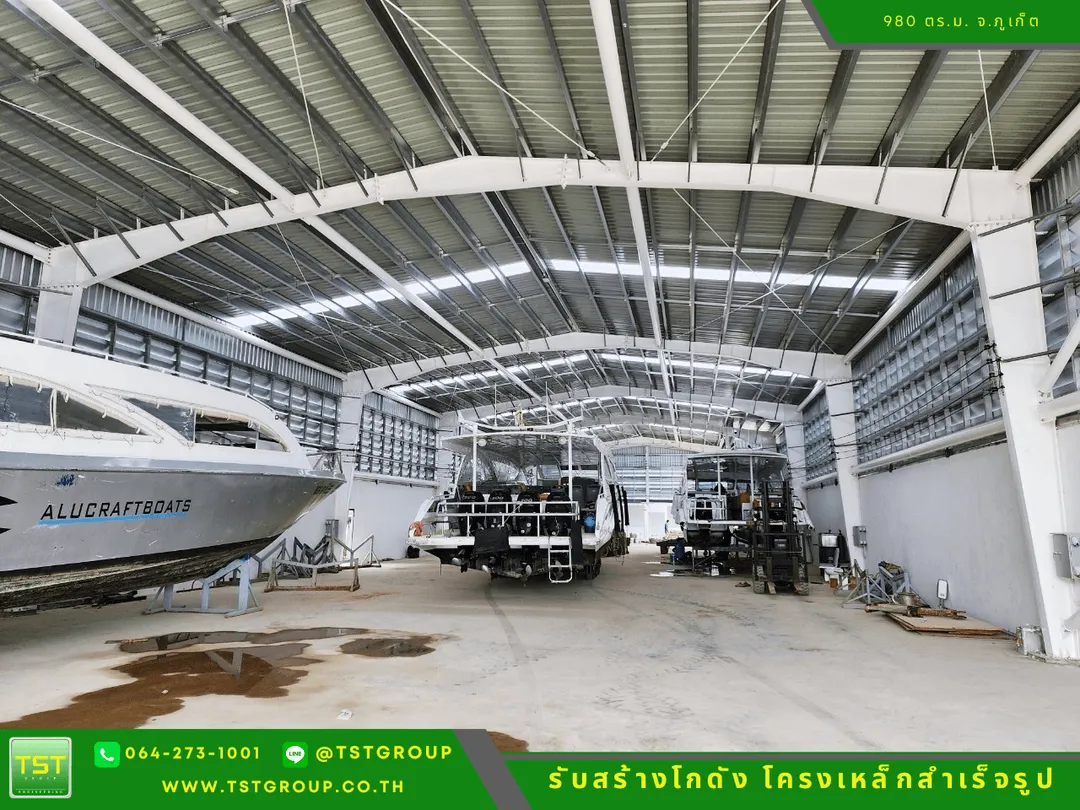 รับสร้างโกดังสําเร็จรูป, ออกแบบอาคารโครงเหล็กสำเร็จรูป ระบบ PEB | TST GROUP