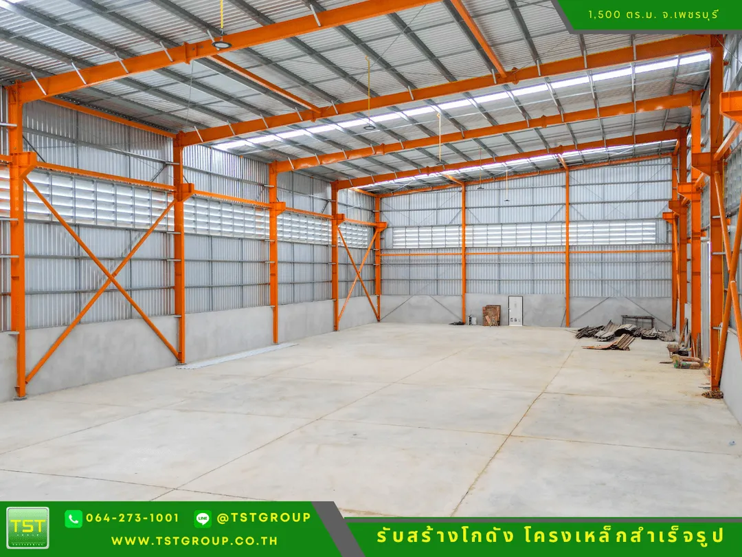 รับสร้างโกดังสําเร็จรูป, ออกแบบอาคารโครงเหล็กสำเร็จรูป ระบบ PEB | TST GROUP