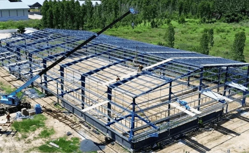 TST GROUP รับสร้างโกดังสำเร็จรูป โรงงานโครงสร้างเหล็ก ระบบ PEB | TST GROUP