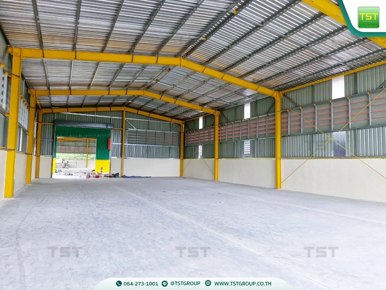 รับสร้างโกดังสําเร็จรูป, ออกแบบอาคารโครงเหล็กสำเร็จรูป ระบบ PEB | TST GROUP