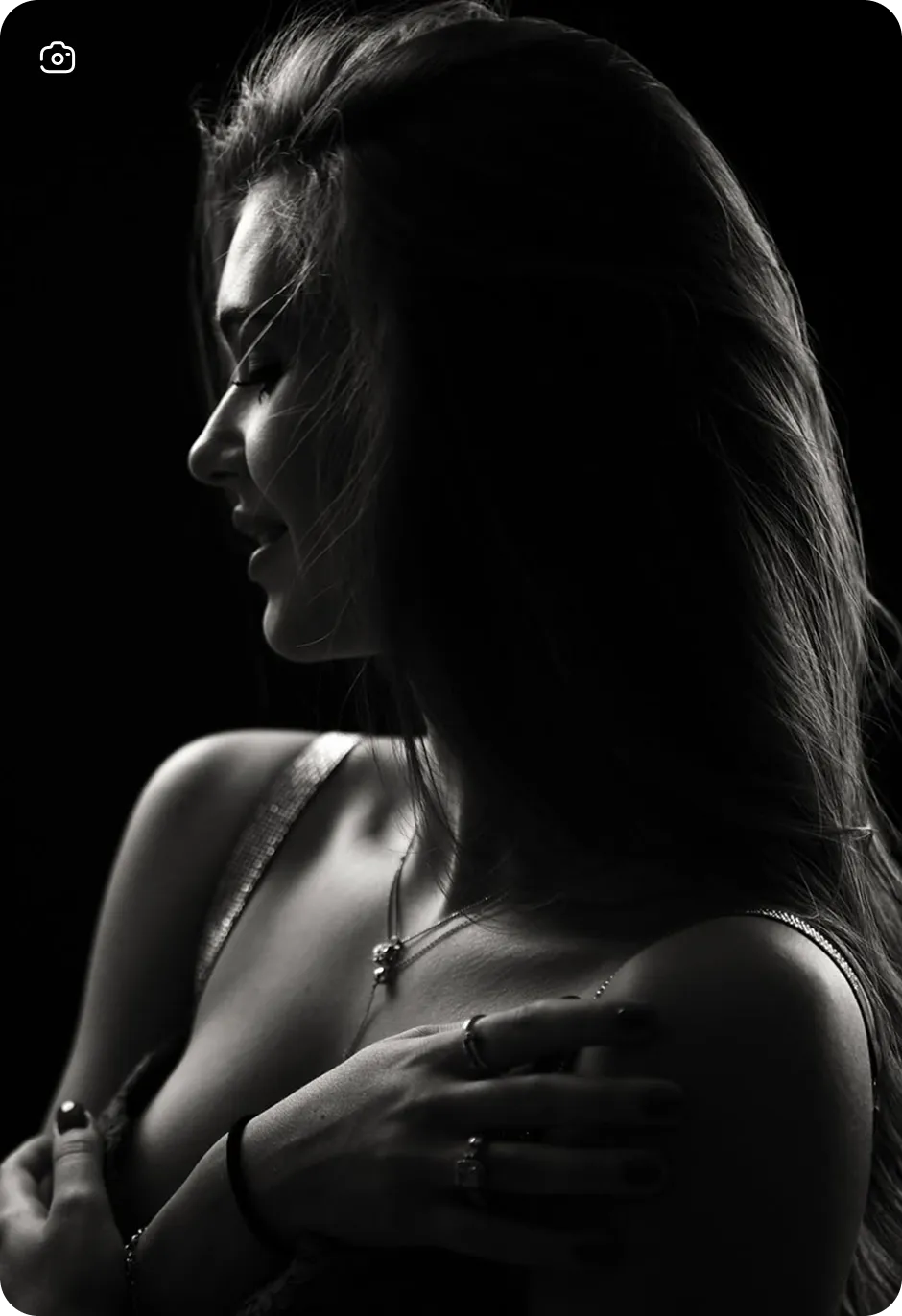 Чорно-біле портретне фото 