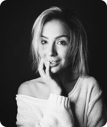 Чорно-біле портретне фото