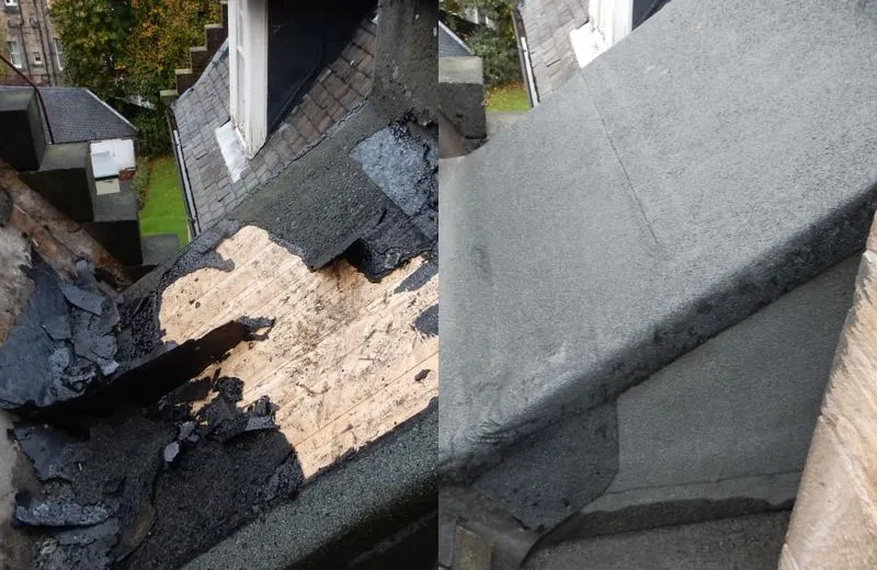 Felt roof repair