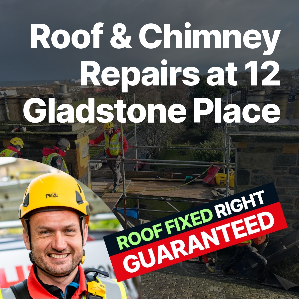 Roof & Chimney Repairs at 12 Gladstone Place