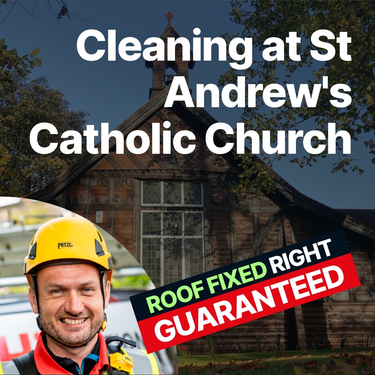Cleaning at St Andrew's Catholic Church