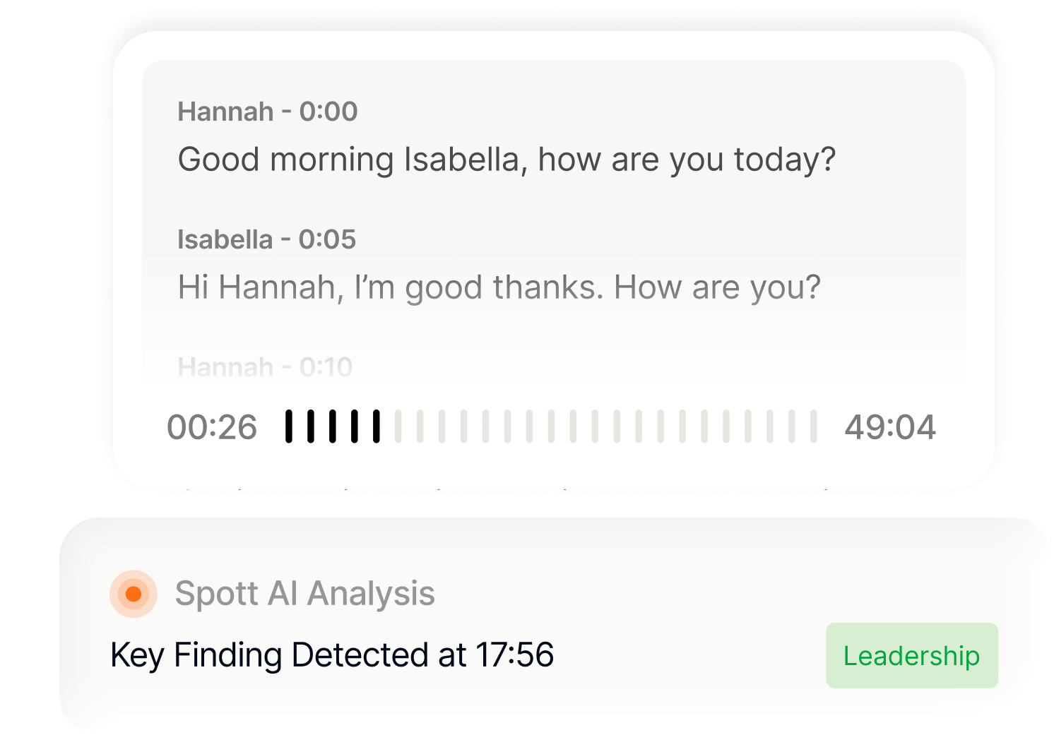 Conversation-driven updates