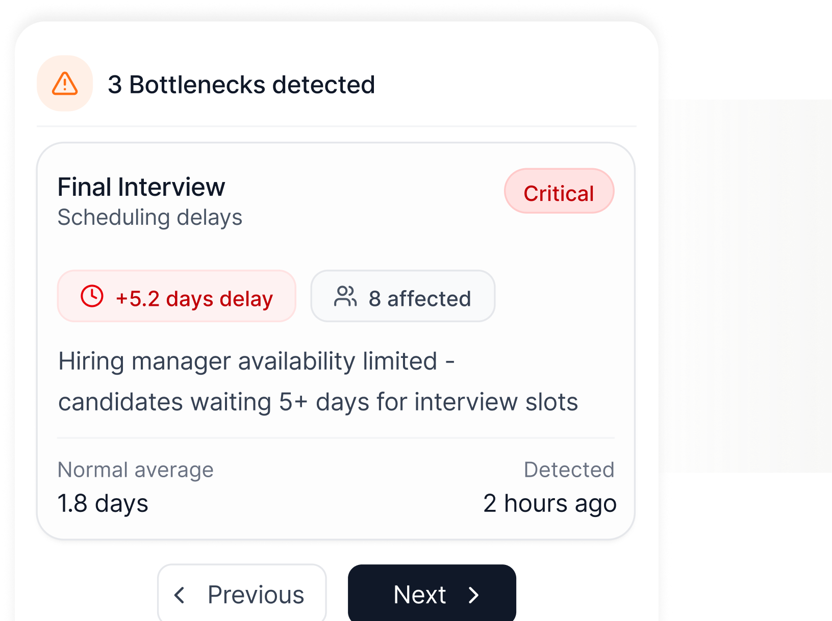 Bottleneck detection