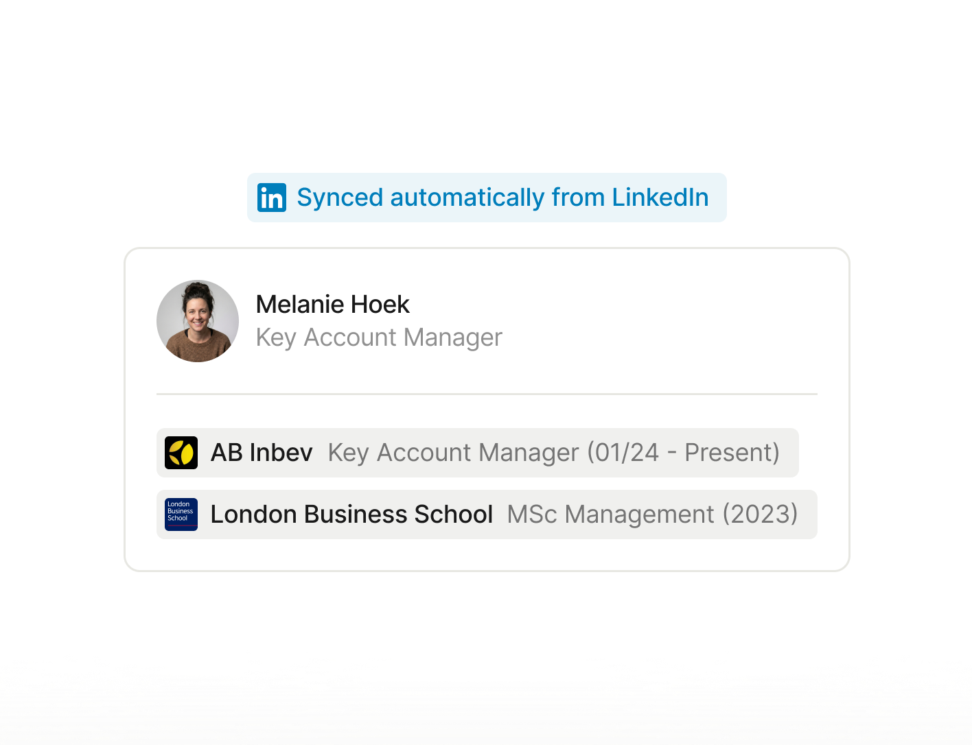 LinkedIn auto-sync