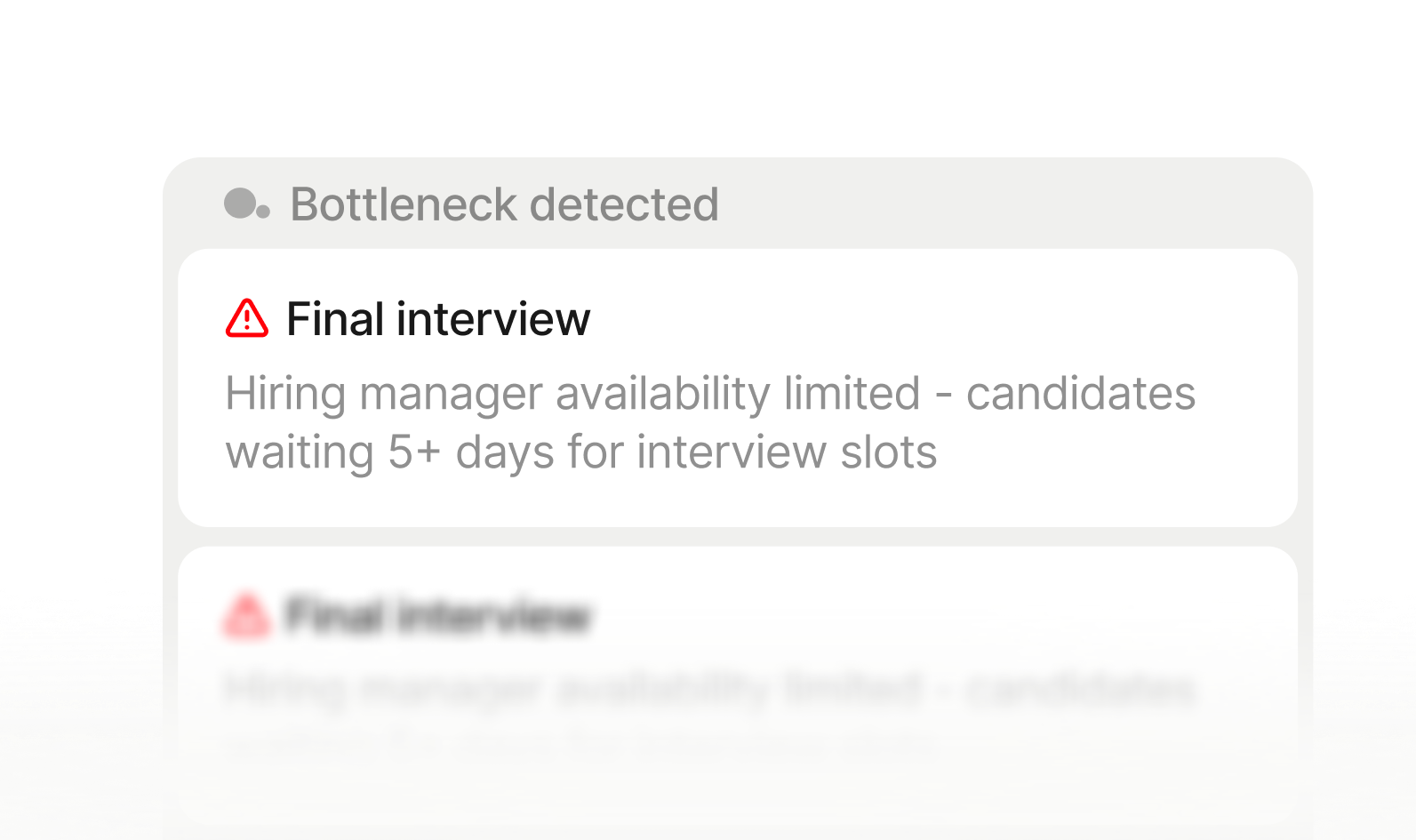 Bottleneck detection